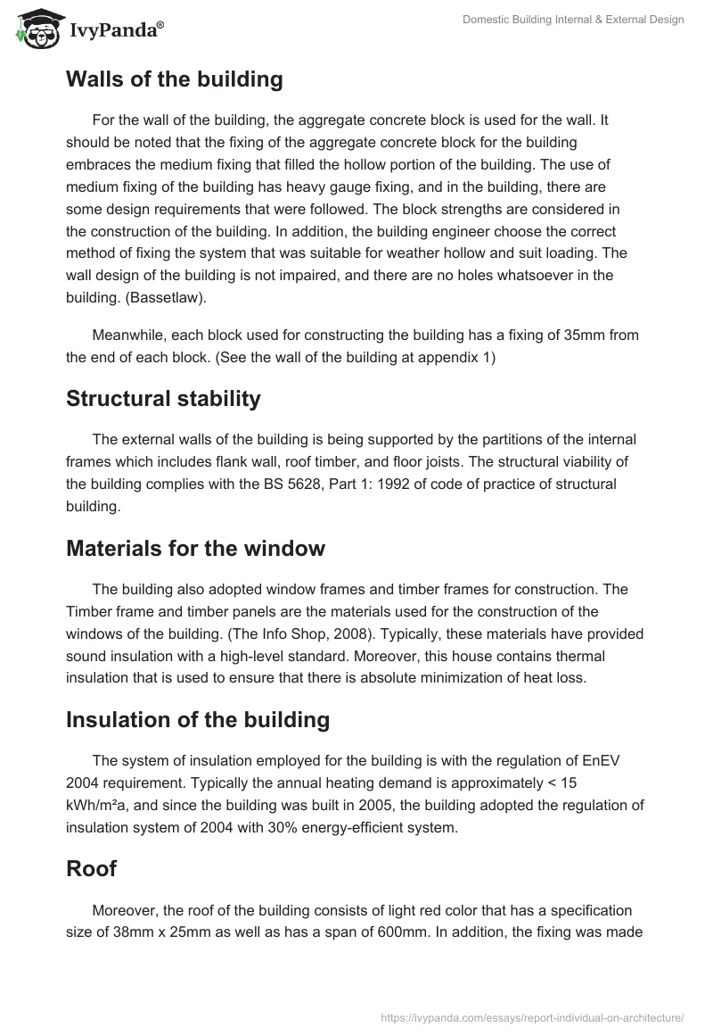 Domestic Building Internal & External Design. Page 2