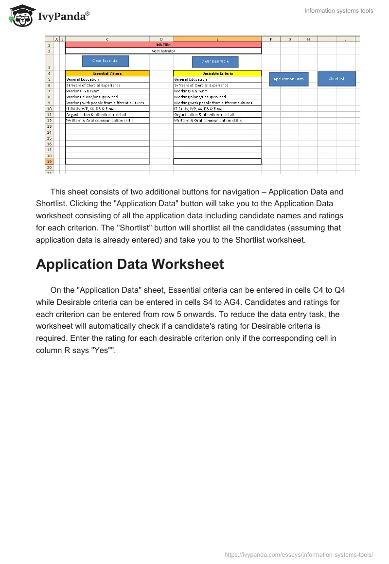 Information systems tools. Page 2