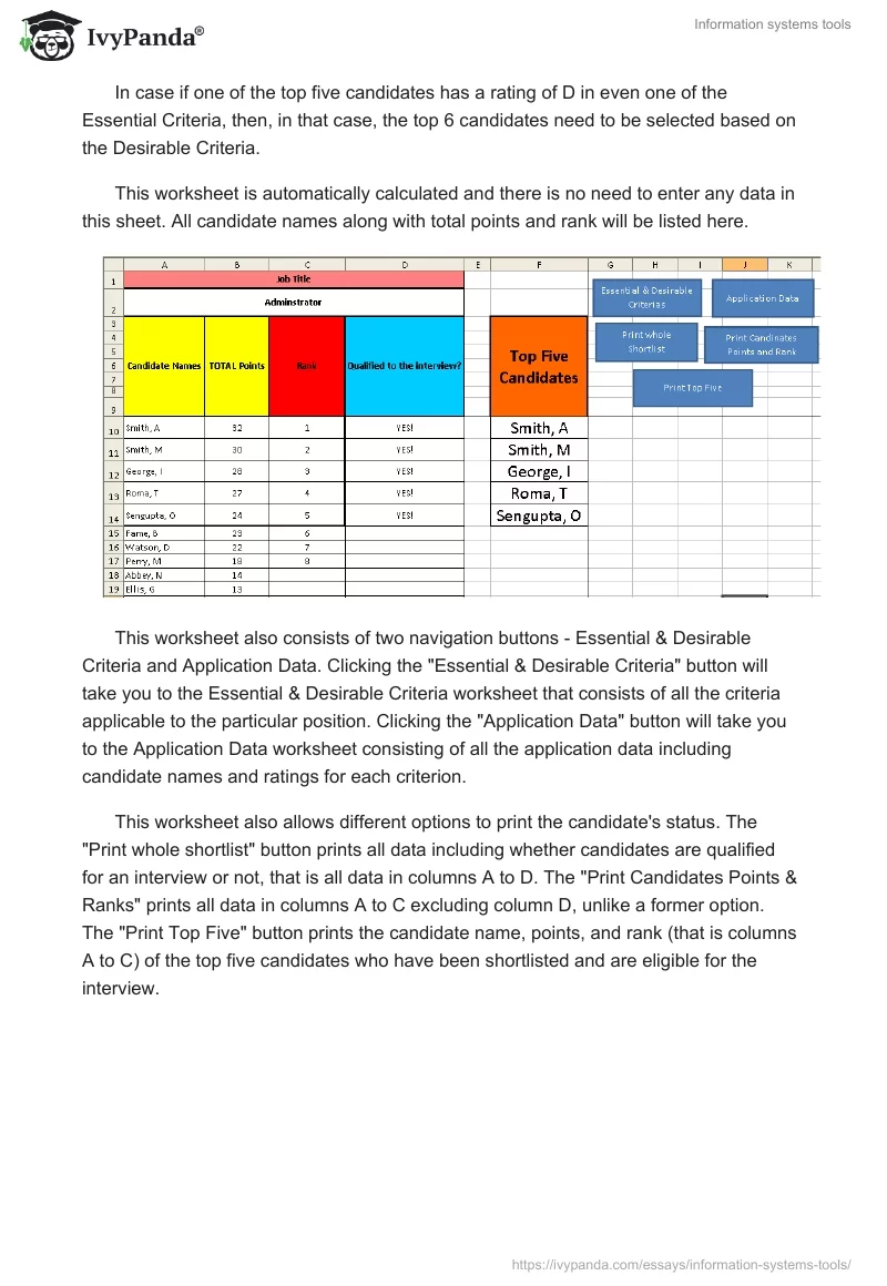 Information systems tools. Page 4
