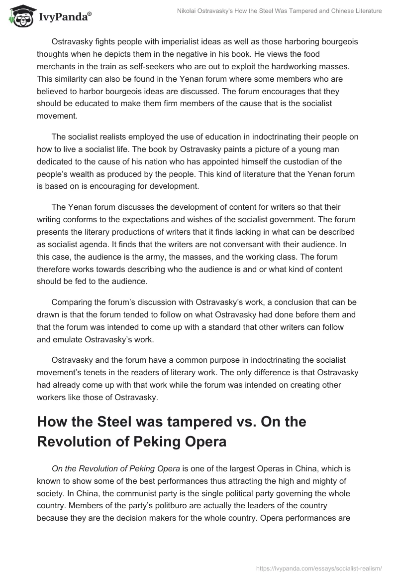 Nikolai Ostravasky's "How the Steel Was Tampered" and Chinese Literature. Page 3