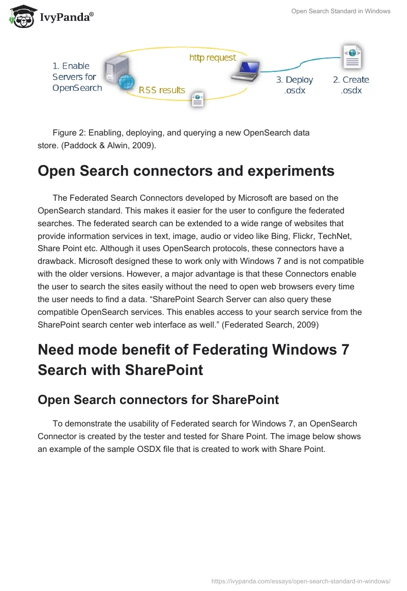 Open Search Standard in Windows. Page 4