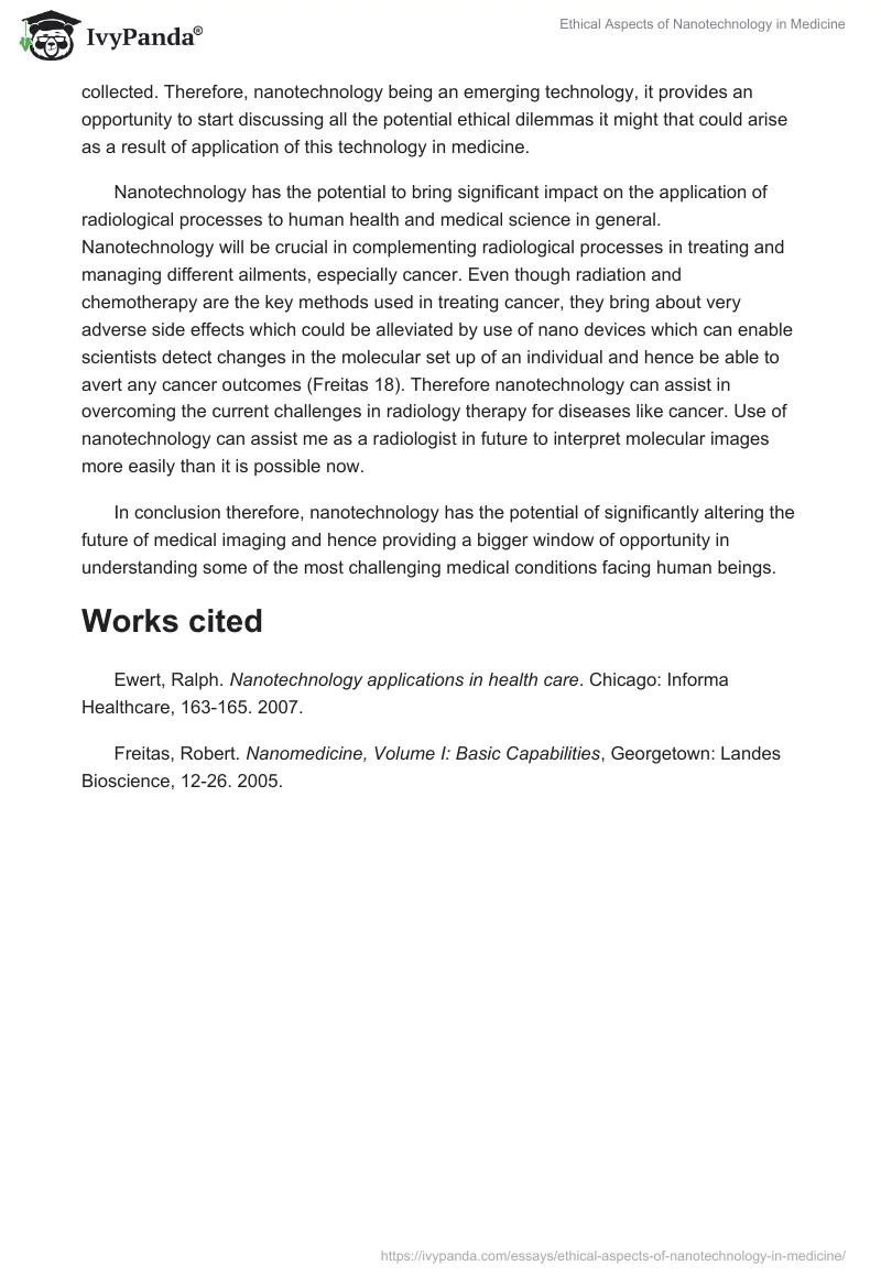 Ethical Aspects of Nanotechnology in Medicine. Page 2