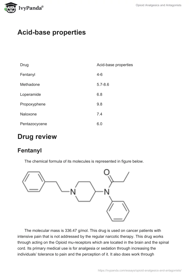 Opioid Analgesics and Antagonists. Page 4