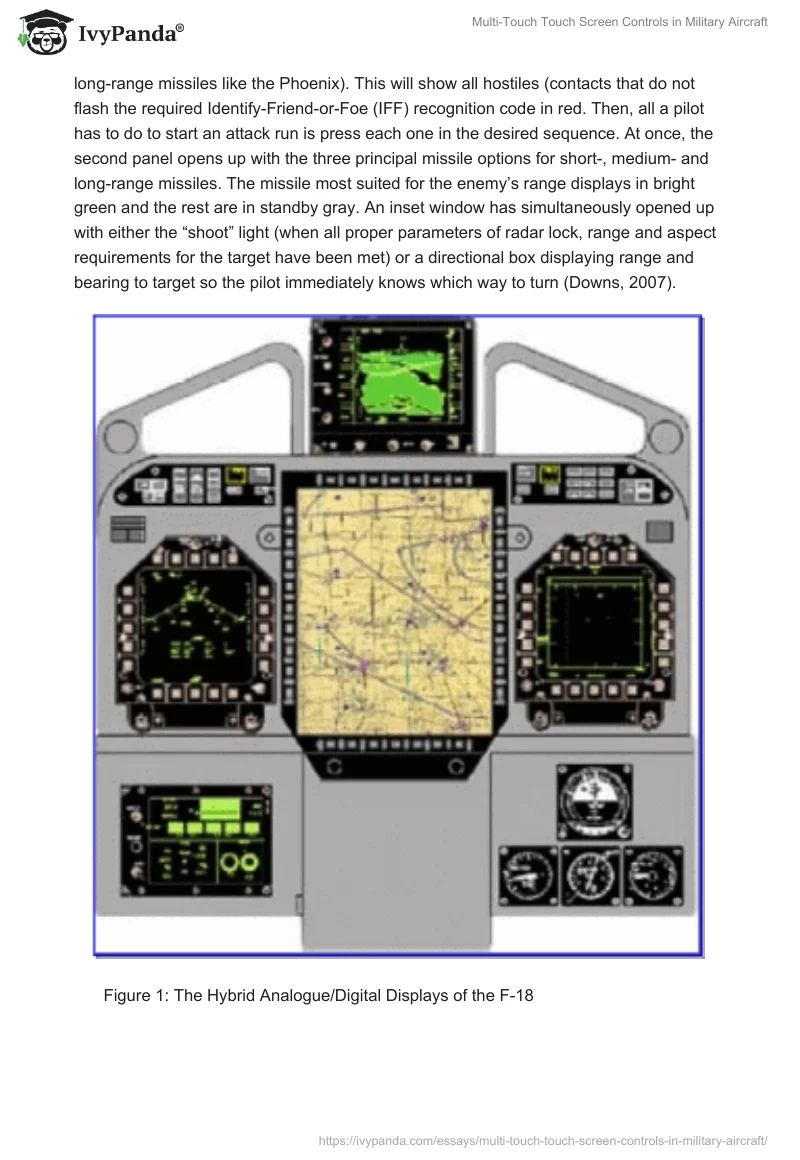 Multi-Touch Touch Screen Controls in Military Aircraft. Page 4