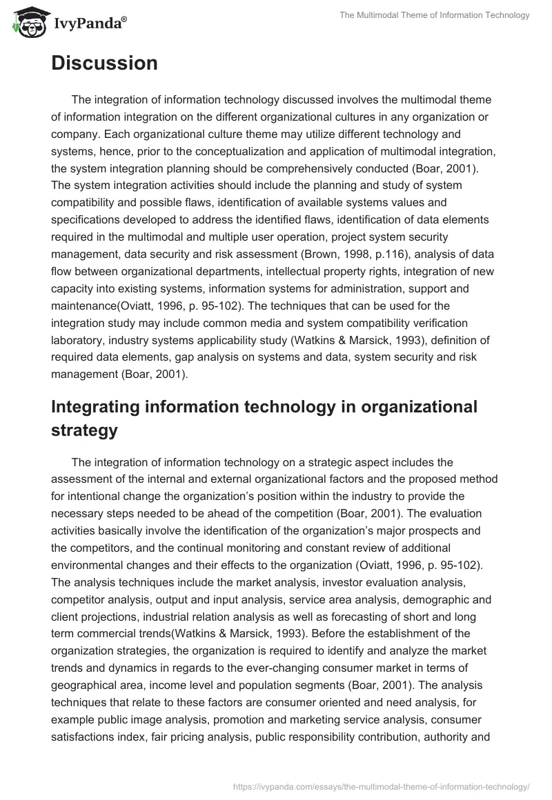 The Multimodal Theme of Information Technology. Page 3