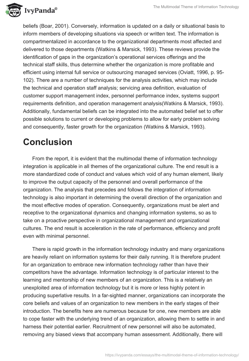 The Multimodal Theme of Information Technology. Page 5
