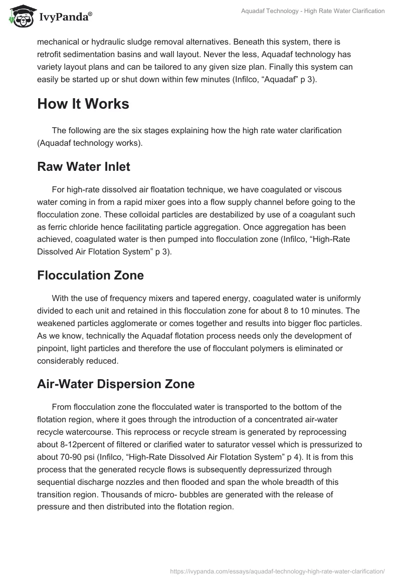Aquadaf Technology - High Rate Water Clarification. Page 2