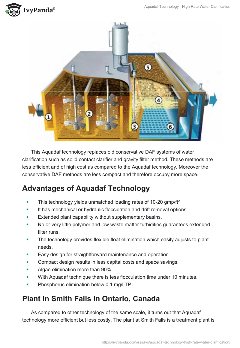 Aquadaf Technology - High Rate Water Clarification. Page 4