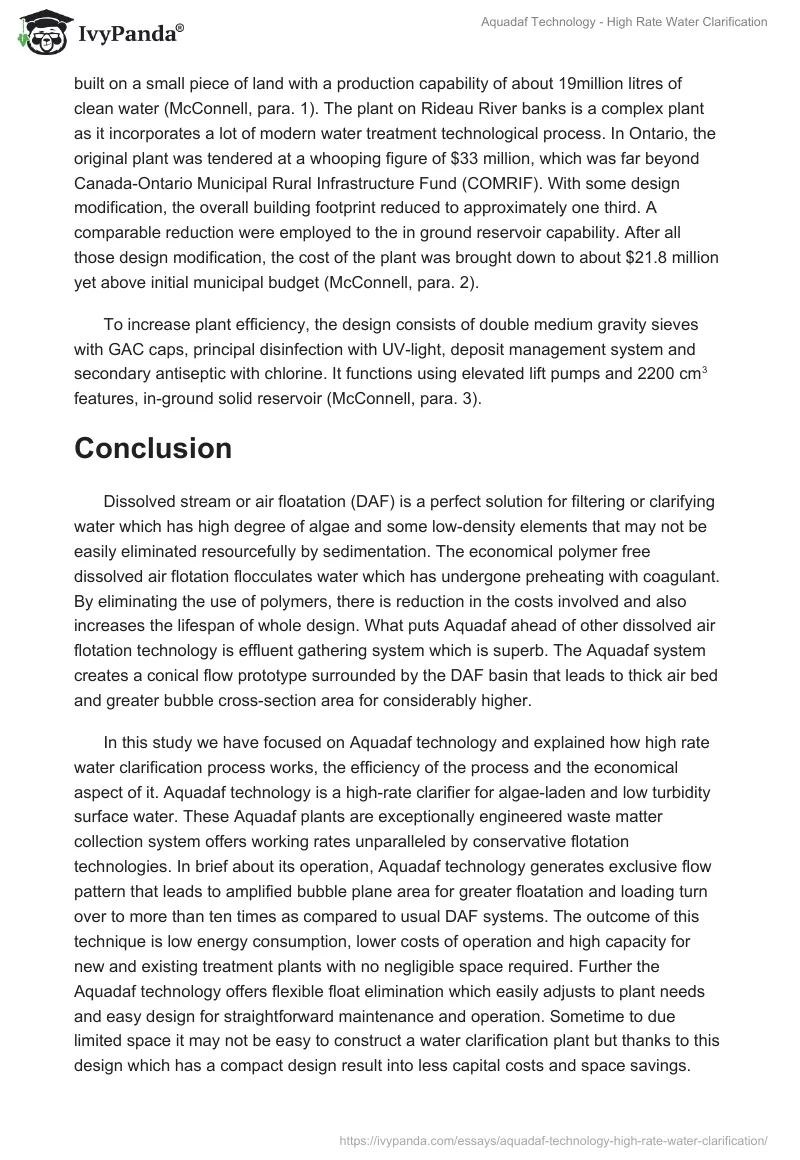 Aquadaf Technology - High Rate Water Clarification. Page 5