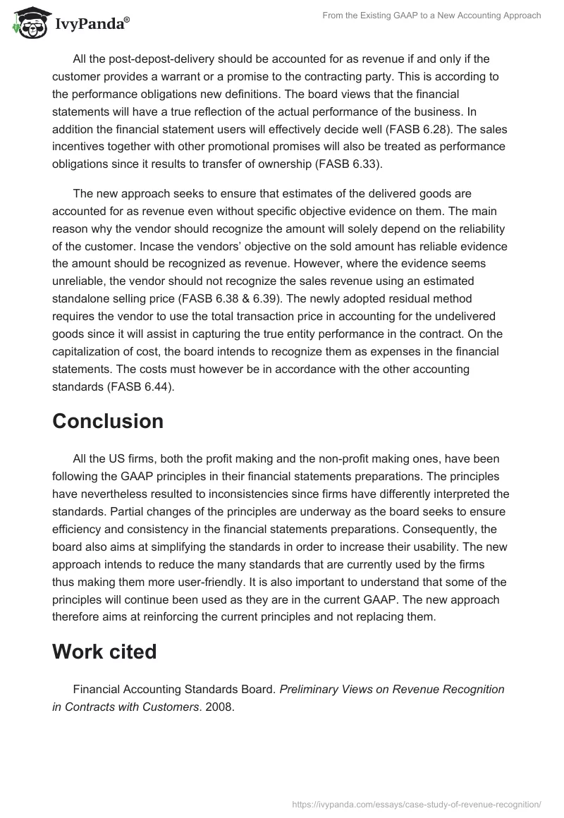 From the Existing GAAP to a New Accounting Approach. Page 3