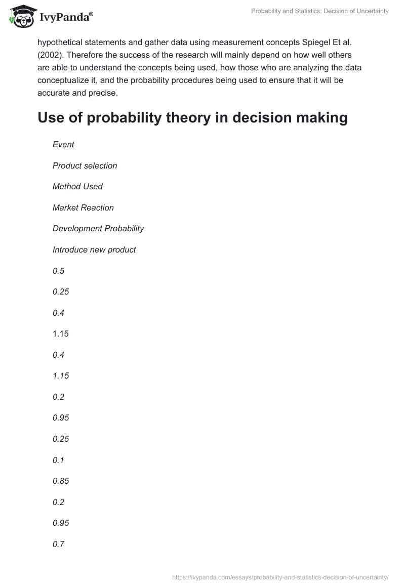 Probability and Statistics: Decision of Uncertainty. Page 3