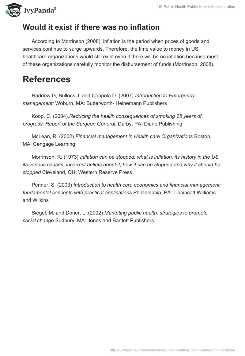 US Public Health Public Health Administration. Page 3
