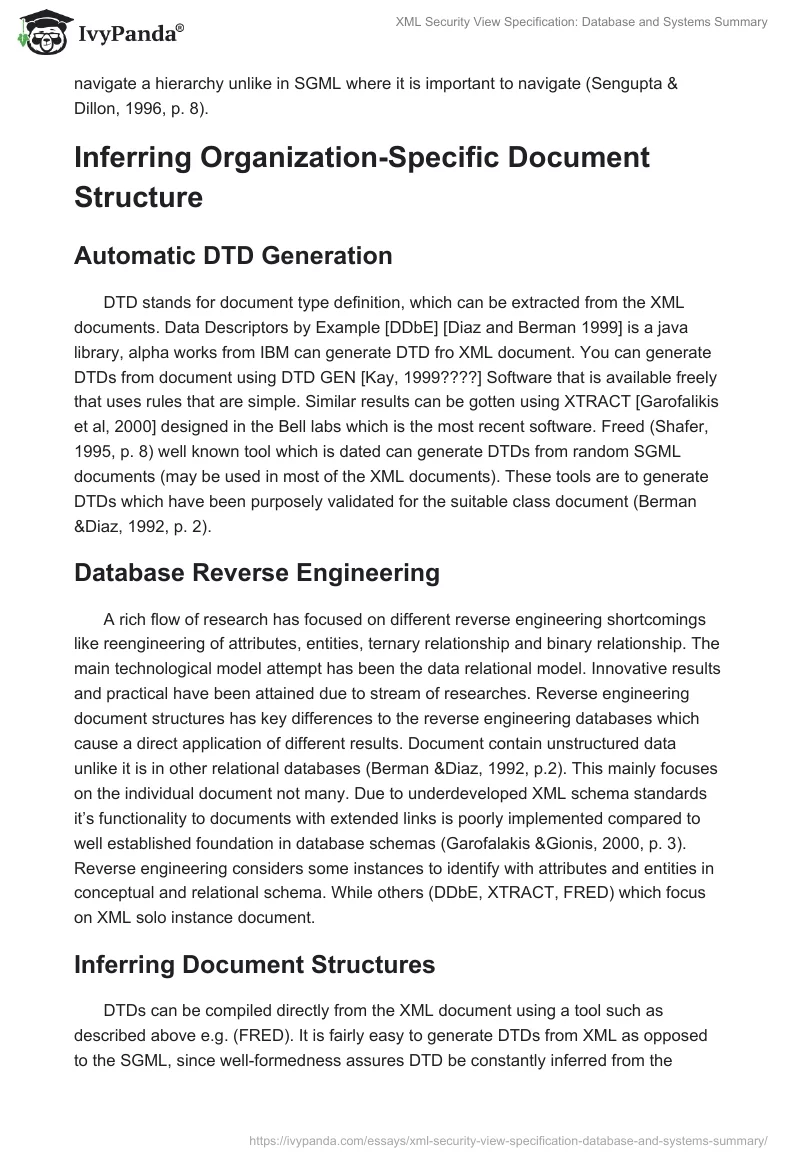 XML Security View Specification: Database and Systems Summary. Page 4