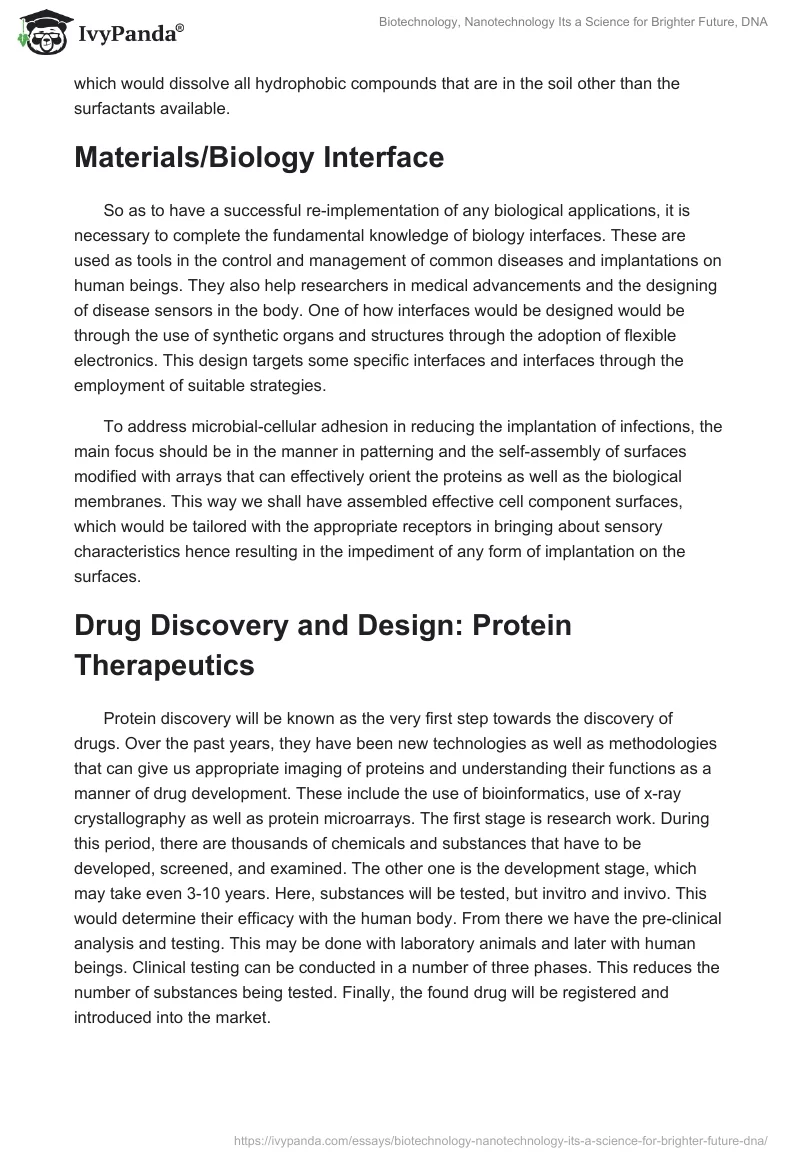 Biotechnology, Nanotechnology Its a Science for Brighter Future, DNA. Page 4