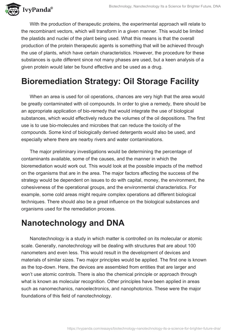 Biotechnology, Nanotechnology Its a Science for Brighter Future, DNA. Page 5