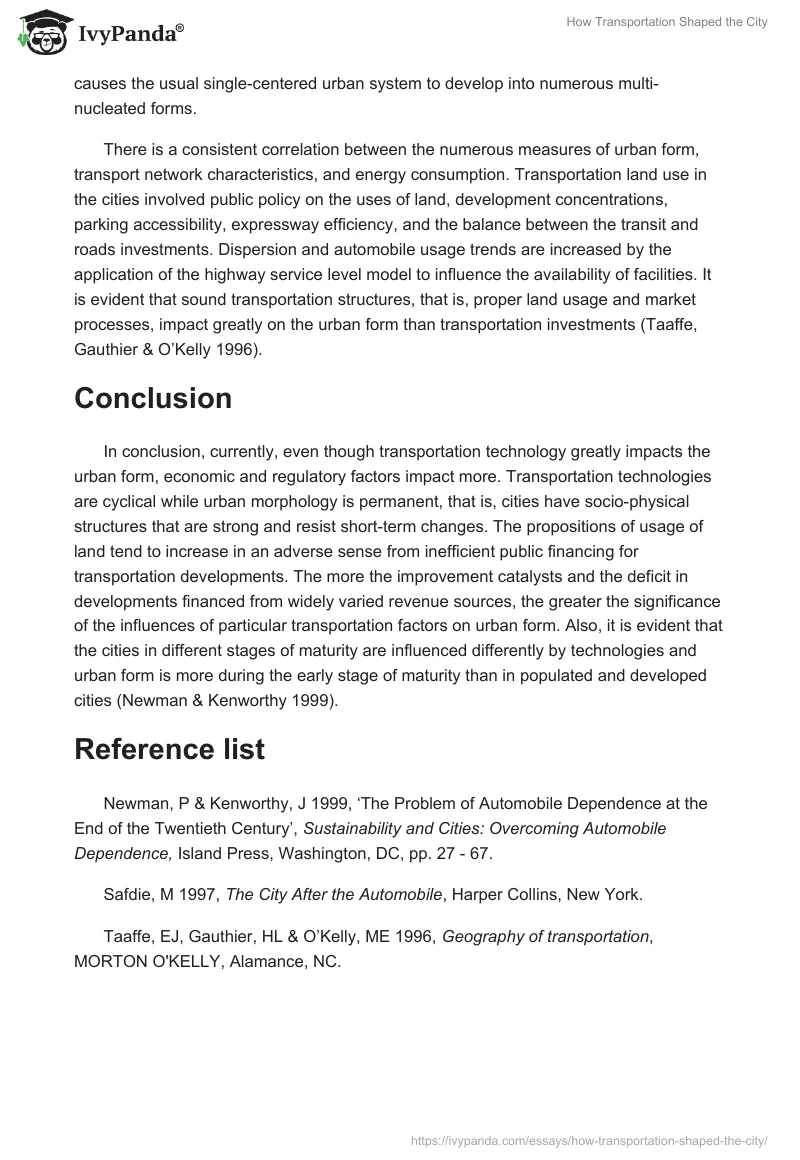 How Transportation Shaped the City. Page 4