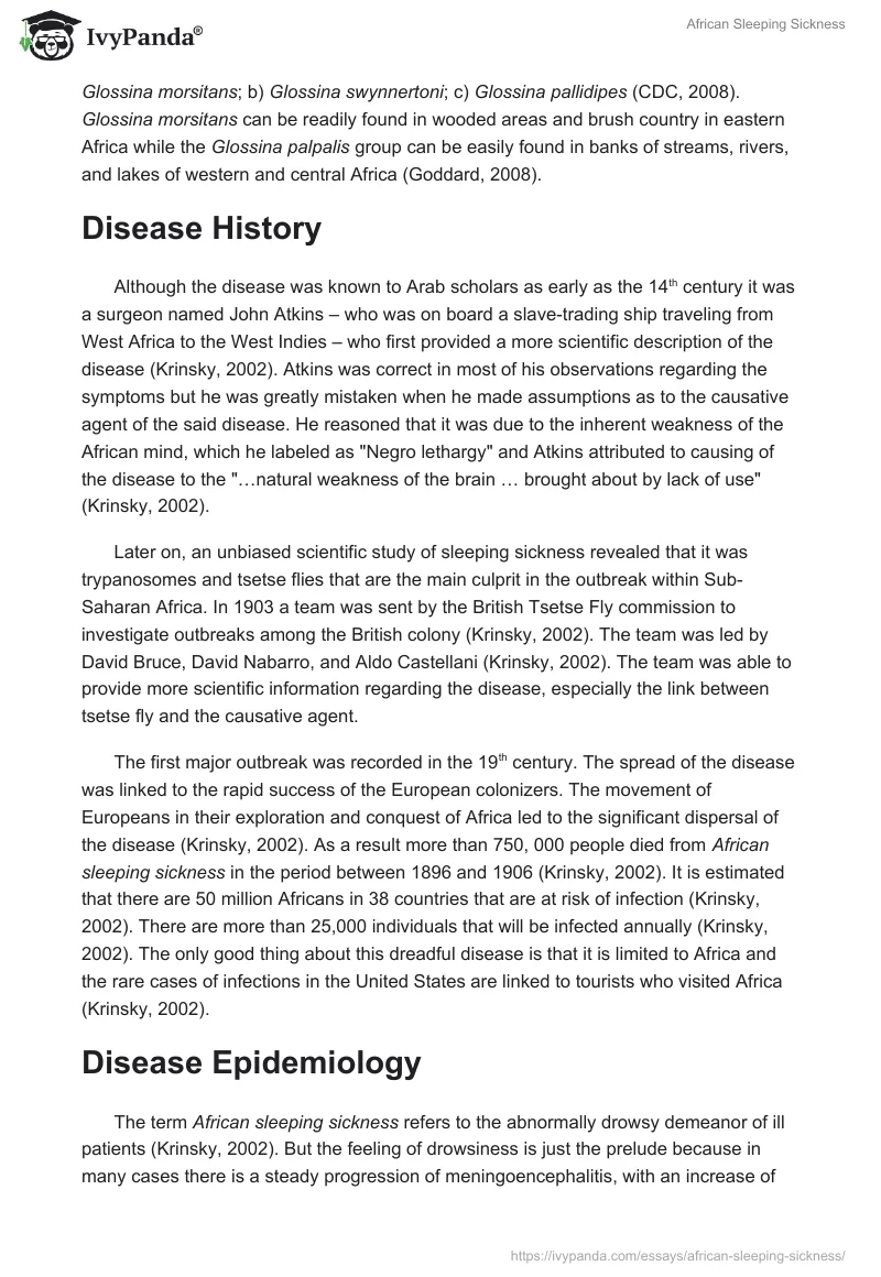 African Sleeping Sickness. Page 2