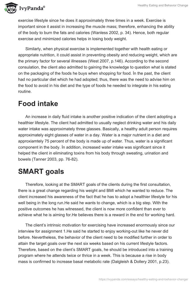 Healthy Eating and Behavior Change. Page 2