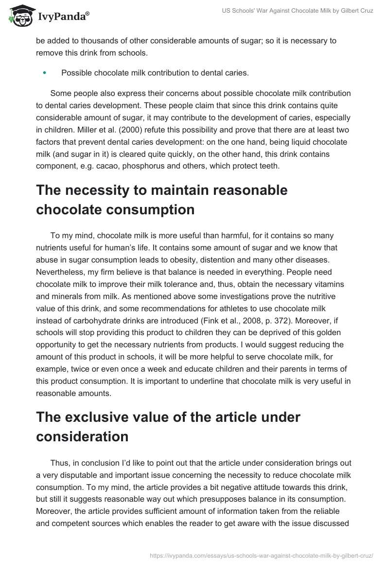 US Schools' War Against Chocolate Milk by Gilbert Cruz. Page 3