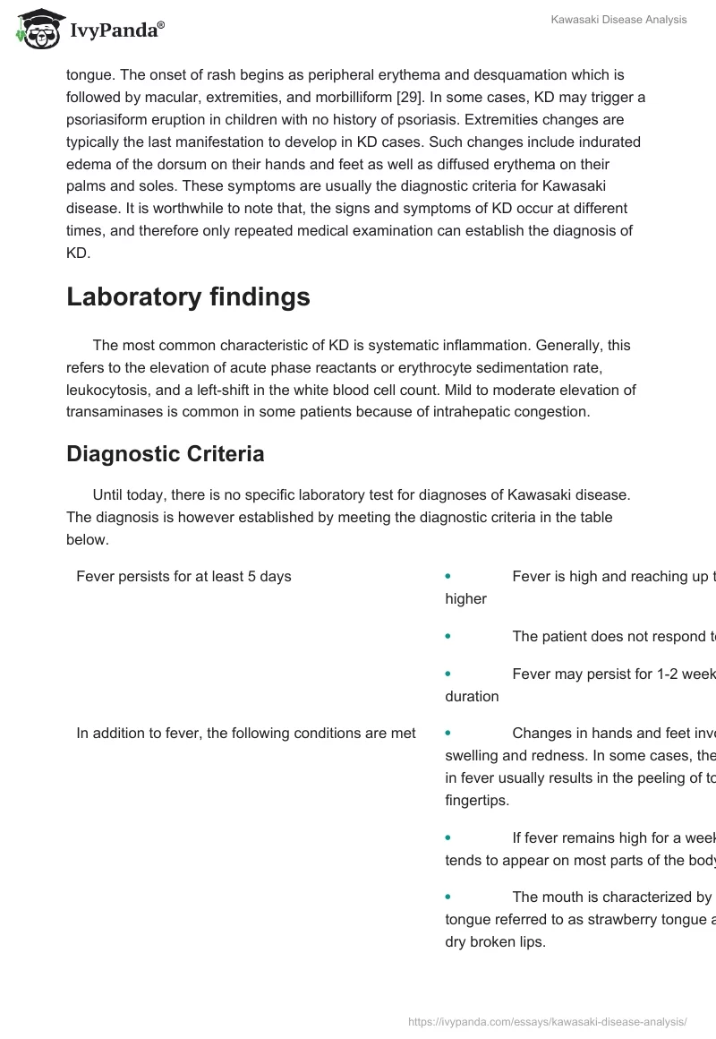 Kawasaki Disease Analysis. Page 4