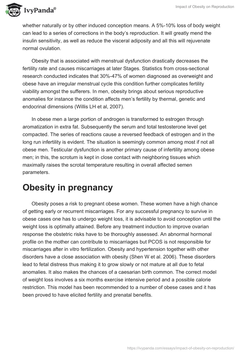 Impact of Obesity on Reproduction. Page 3