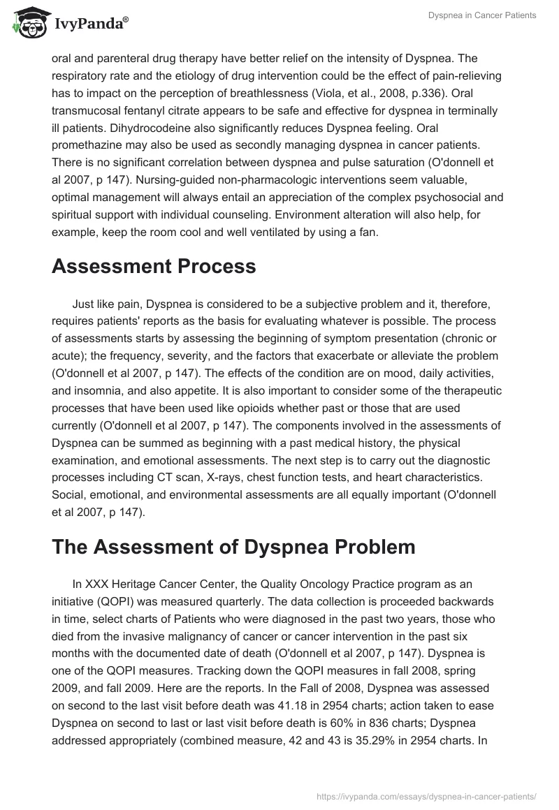 Dyspnea in Cancer Patients. Page 3
