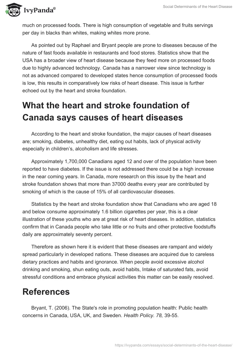 Social Determinants of the Heart Disease. Page 3