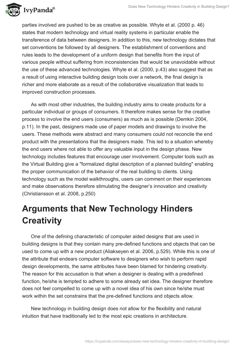 Does New Technology Hinders Creativity in Building Design?. Page 3