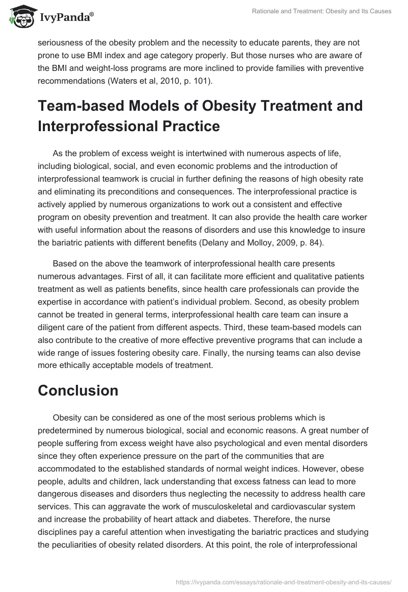 Rationale and Treatment: Obesity and Its Causes. Page 5