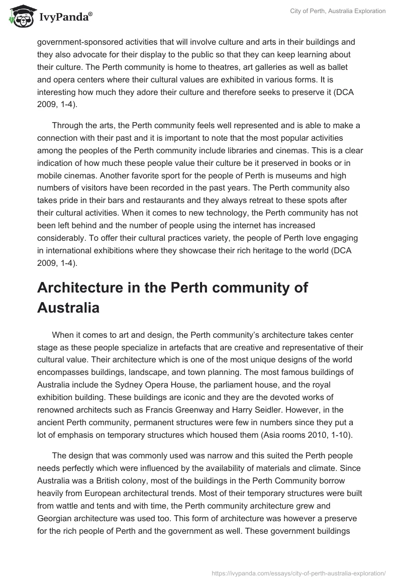 City of Perth, Australia Exploration. Page 2