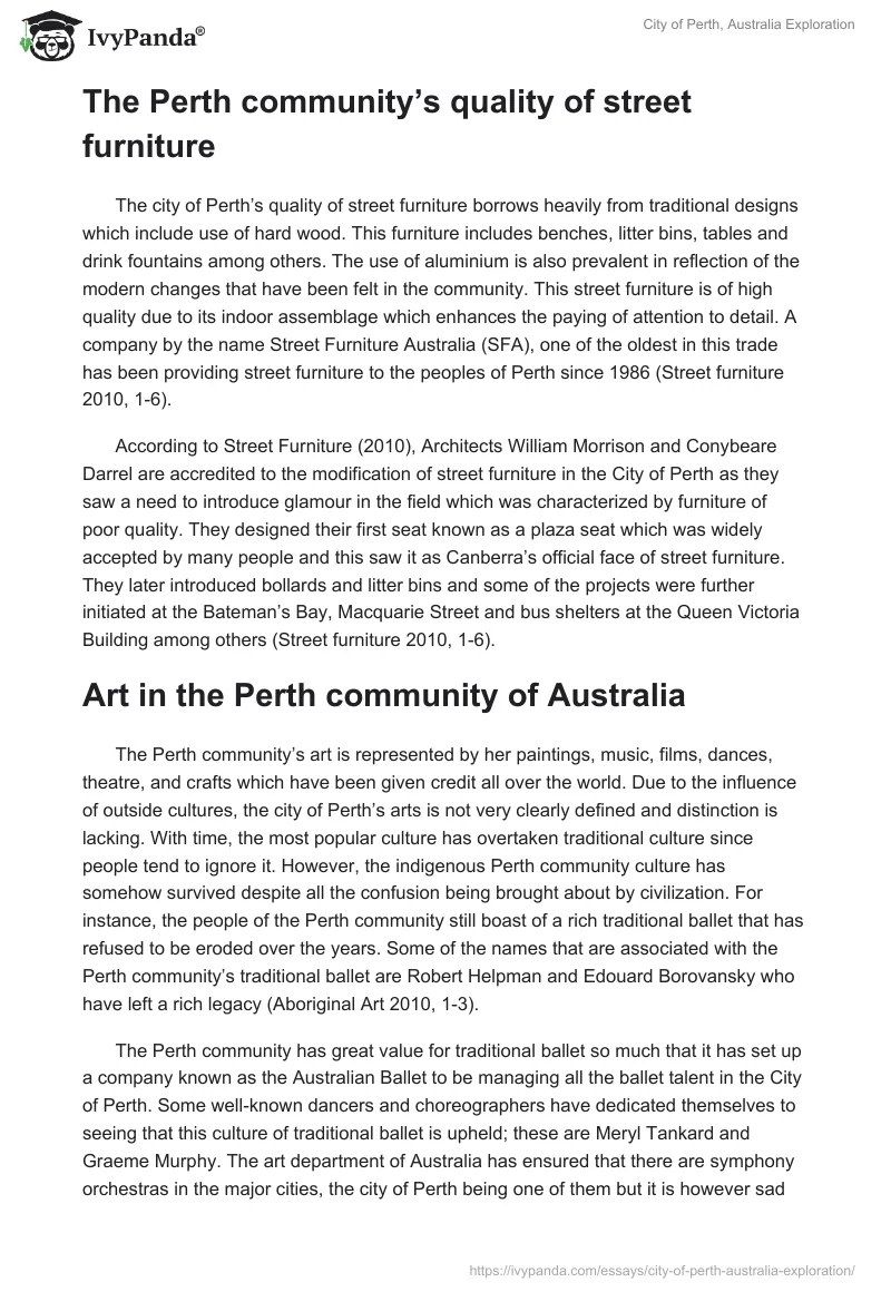 City of Perth, Australia Exploration. Page 4