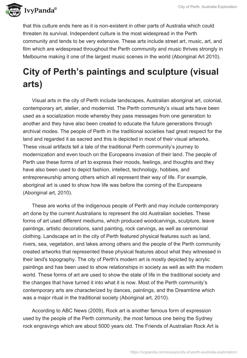 City of Perth, Australia Exploration. Page 5