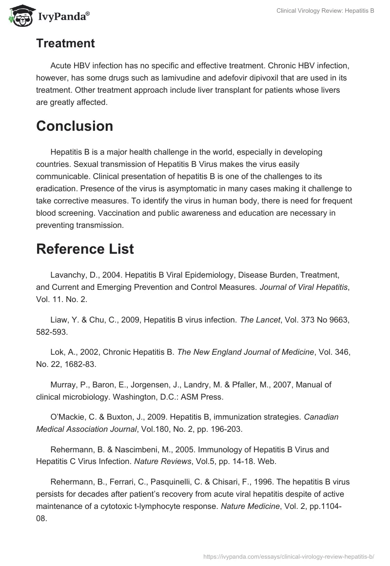 Clinical Virology Review: Hepatitis B. Page 4