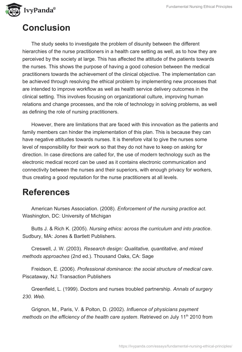 Fundamental Nursing Ethical Principles. Page 5
