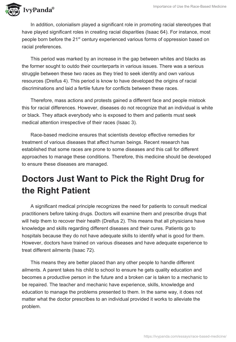 Importance of Use the Race-Based Medicine. Page 2