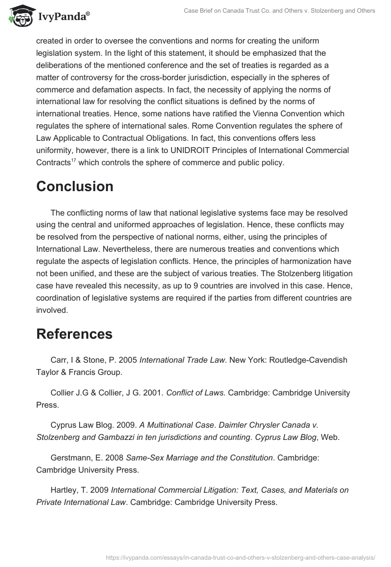 Case Brief on Canada Trust Co. and Others v. Stolzenberg and Others. Page 5