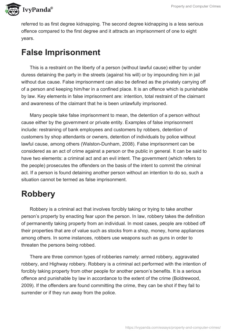 Property and Computer Crimes. Page 2