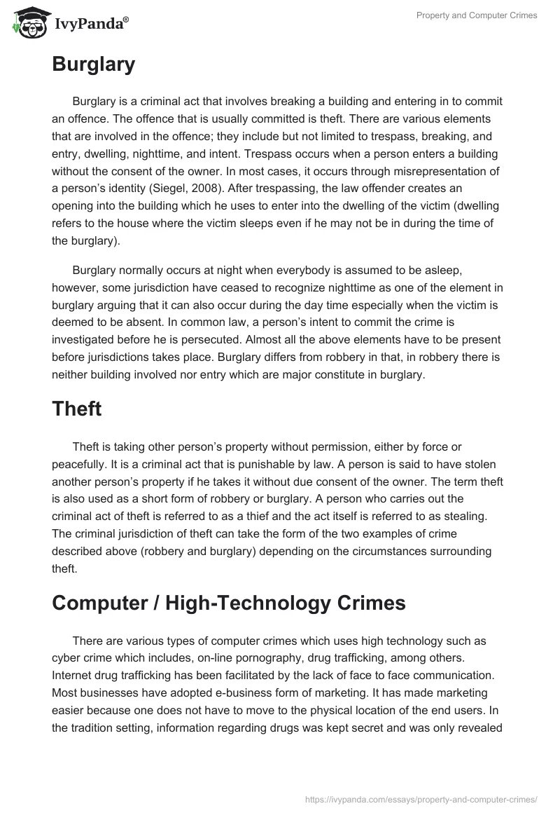 Property and Computer Crimes. Page 3