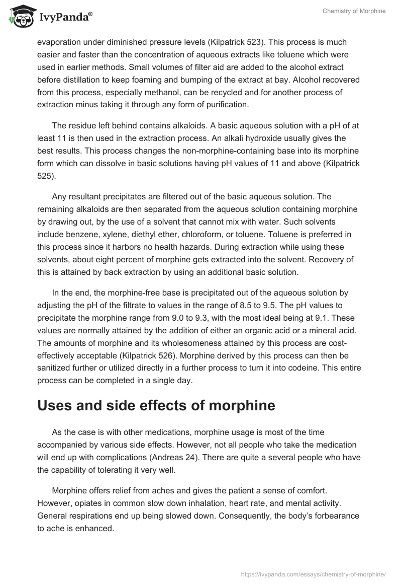 Chemistry of Morphine. Page 3