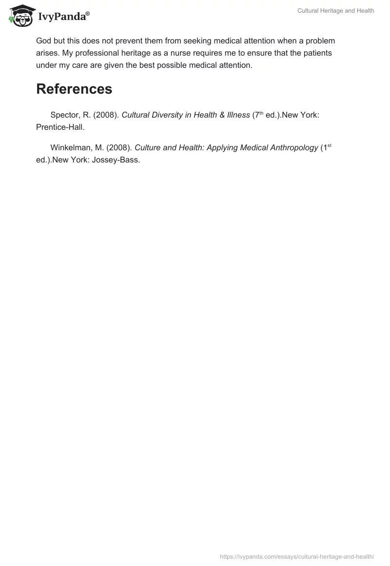 Cultural Heritage and Health. Page 3