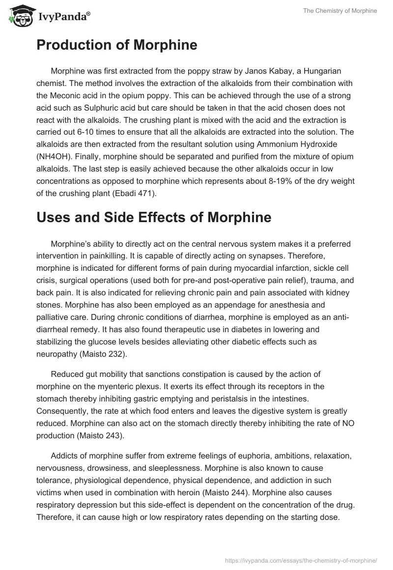 The Chemistry of Morphine. Page 2