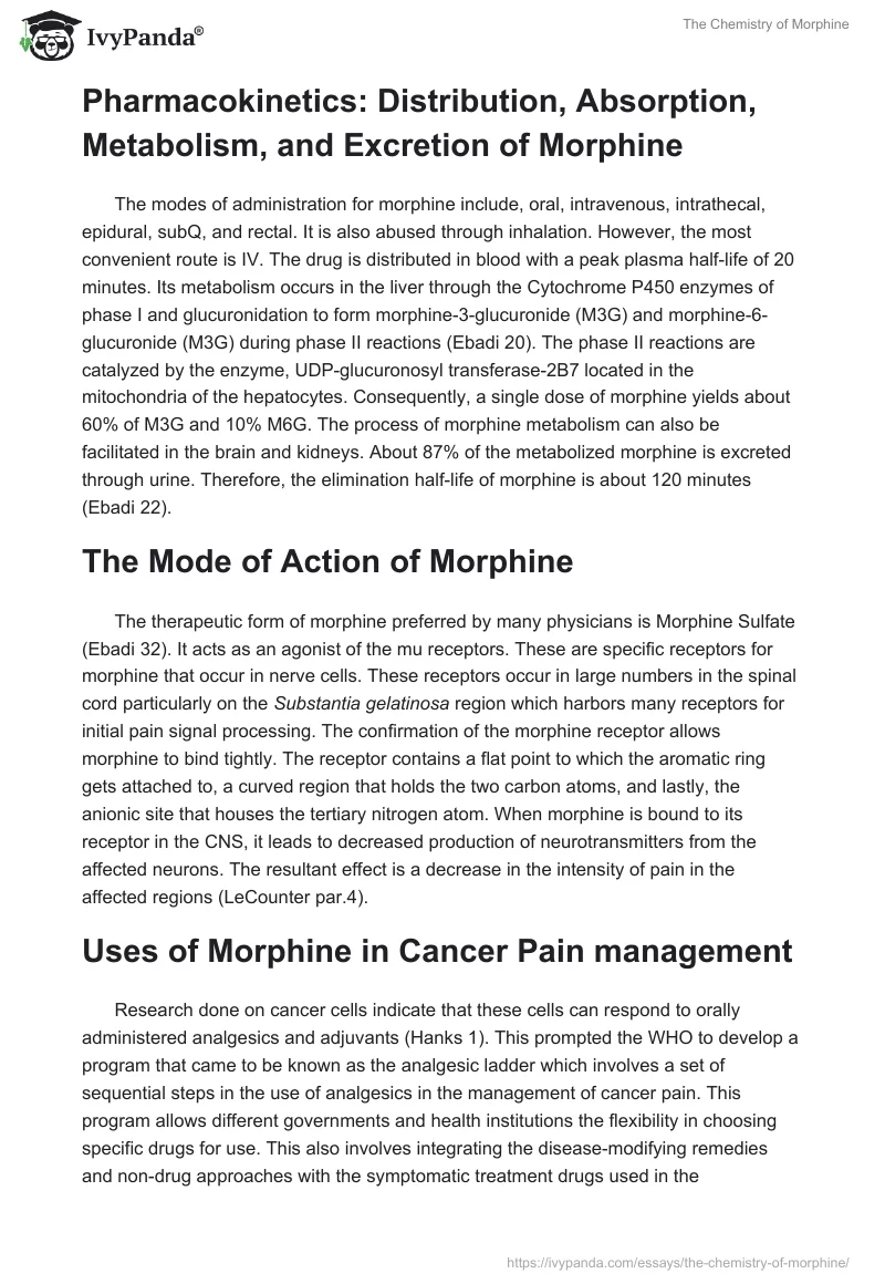 The Chemistry of Morphine. Page 3