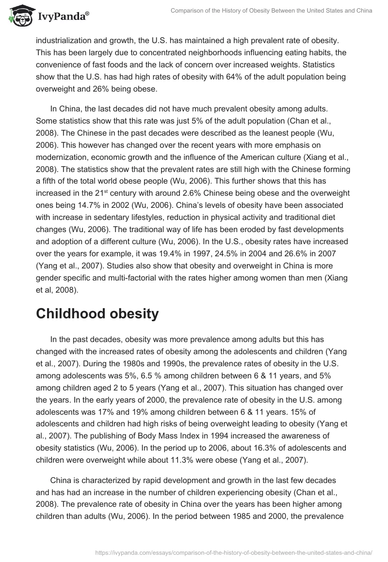 Comparison of the History of Obesity Between the United States and China. Page 2