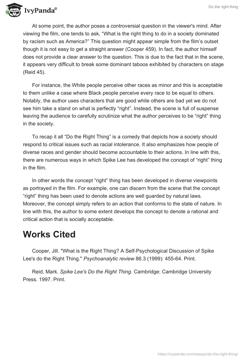 Do the right thing. Page 3
