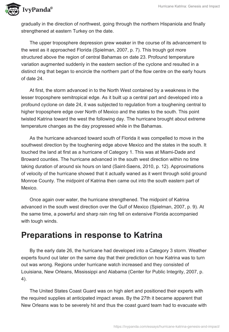 Hurricane Katrina: Genesis and Impact. Page 2