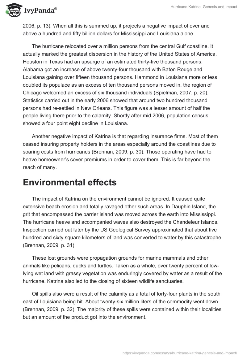 Hurricane Katrina: Genesis and Impact. Page 5