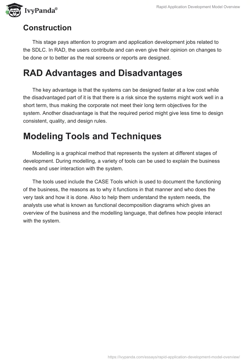 Rapid Application Development Model Overview. Page 2