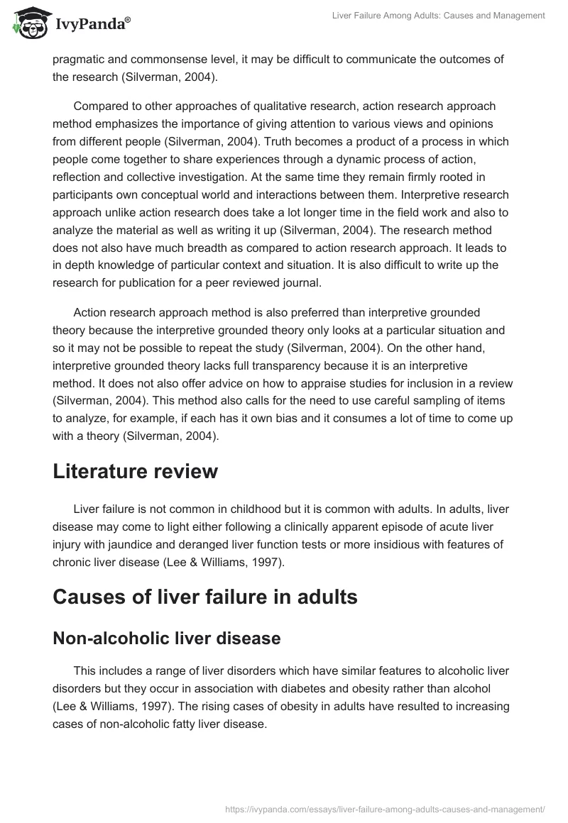 Liver Failure Among Adults: Causes and Management. Page 5