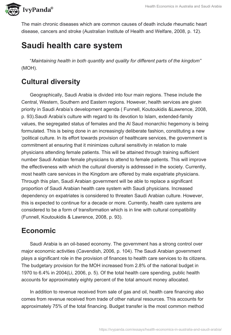 Health Economics in Australia and Saudi Arabia. Page 4