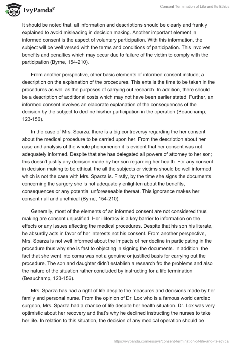 Consent Termination of Life and Its Ethics. Page 2